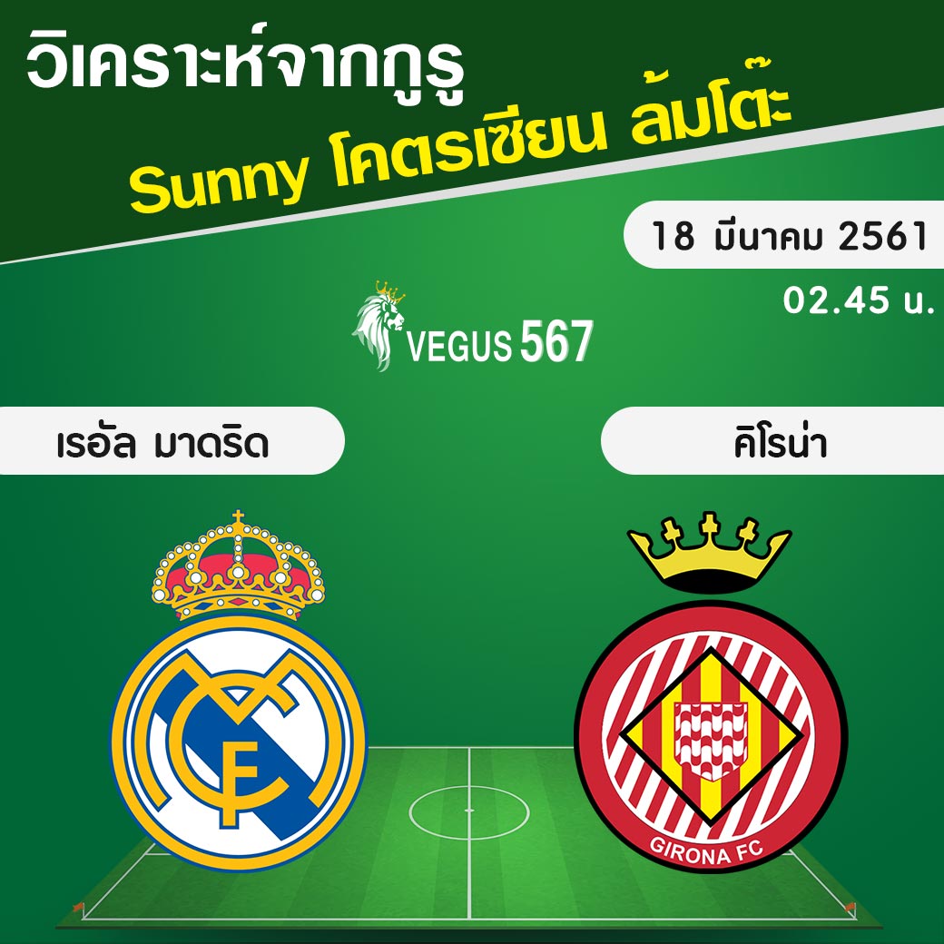 ล้มโต๊ะเซียนบอล เรอัล มาดริด VS คิโรน่า